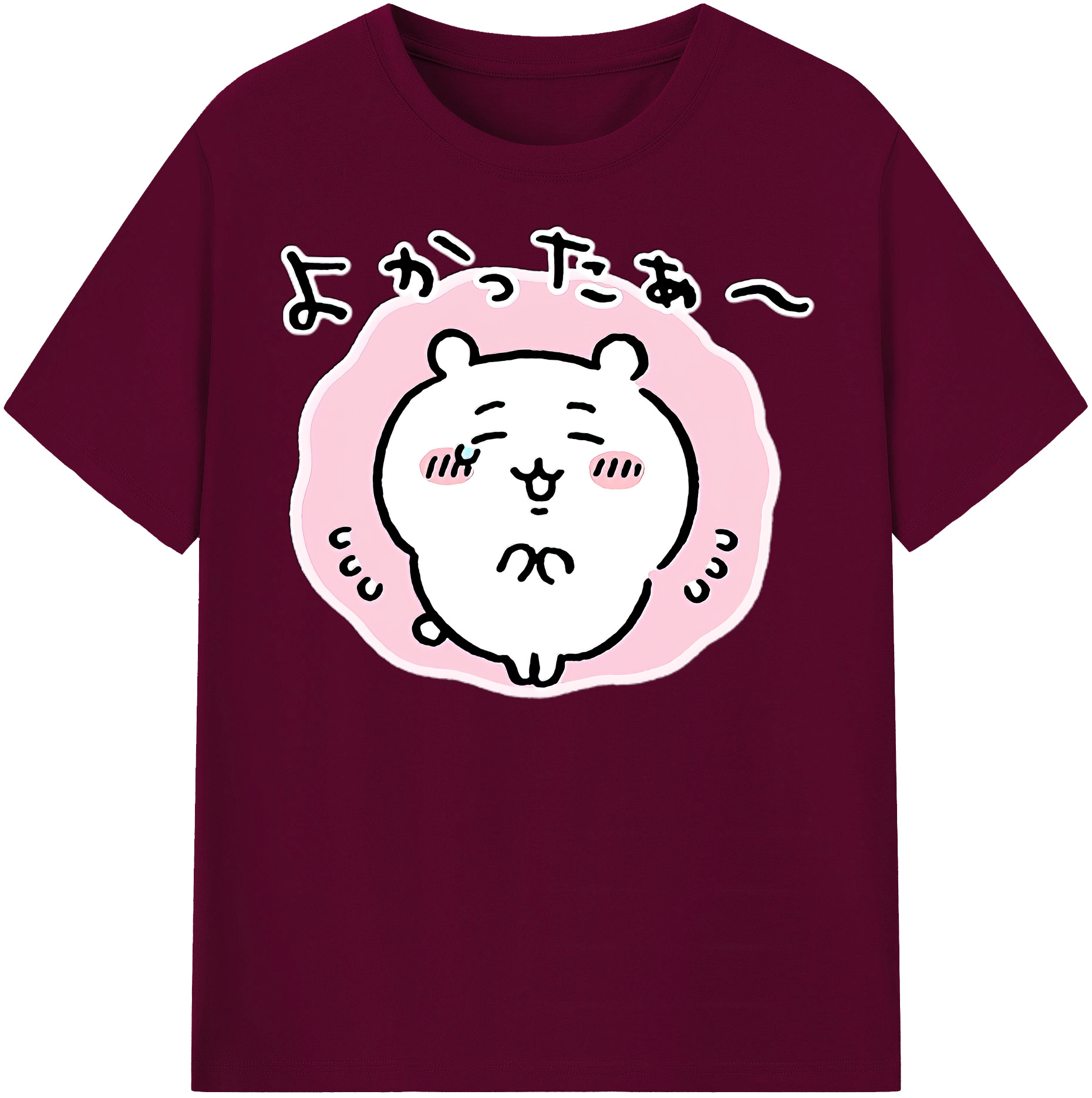 （画像用） ちいかわ ちいかわ Chii-kawa chiikawa レディースカジュアルプリントTシャツ（綿100％）